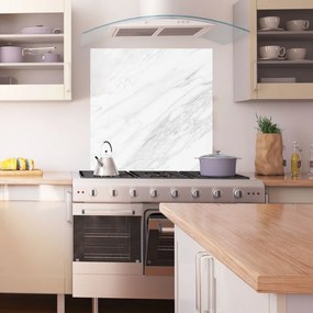 Panou Sticla Bucatarie, 100x100cm, Protectie aragaz, Antistropi, Termorezistent, Abstracte, Marble, Light Grey Marble