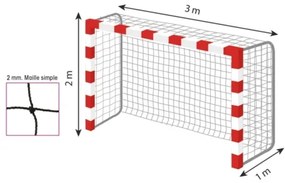 Poartă de handbal 3x2 m S-SPORT ECONOMY