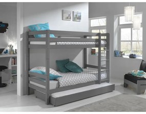 Sertar pentru sub pat de copii gri 90x190 cm Pino – Vipack