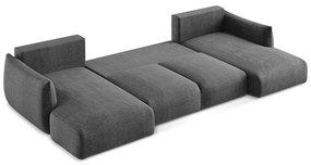 Colțar gri închis extensibil (în formă de "U") Leila – Makamii