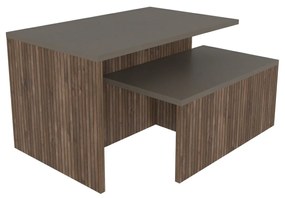 Set măsuțe cafea Twixie (Stejar + maro). 1127618