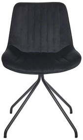 Set 2 buc scaune de sufragerie Navza (negru). 1081672