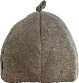 Cuib pufos pentru caine/pisica HUISE 40x35 cm, gri deschis