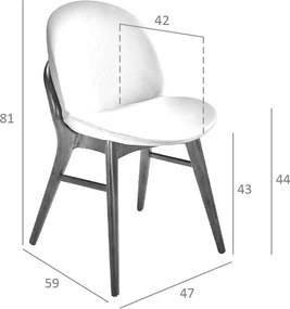 Scaun modern design italian Oretha