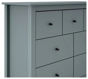 Comodă verde prăfuit din lemn de pin 110x80x40 cm Misti – Marckeric