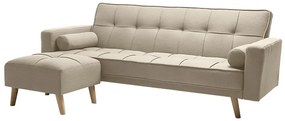 Canapea extensibila bej NESTOR VELVET