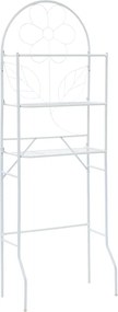 vidaXL Etajeră de toaletă, alb, 60x33x174 cm