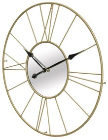 Ceas decorativ auriu din metal, ∅ 80 cm, Glam Stick Mauro Ferretti
