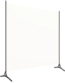 Paravan de camera cu 1 panou, alb crem, 175 x 180 cm Alb, 1, 175 x 180 cm