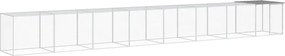 vidaXL Coteț pui cu acoperiș gri deschis 803x98x90 cm oțel galvanizat