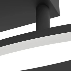 Plafonieră LED Eglo 901206 GRISOLIA LED/12W/230V 4000K negru