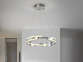 Lustra LED moderna design circular Ciclos crom