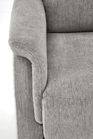 Fotoliu recliner Jamal stofa gri H105 cm