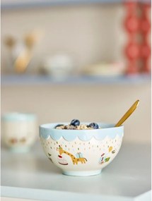 Bol pentru copii albastru deschis/crem din gresie ø 13,5 cm Celebrate – Bloomingville Mini