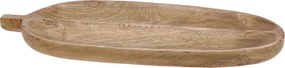 Tavă decorativă în formă de frunză Mango, 40 x 18 cm