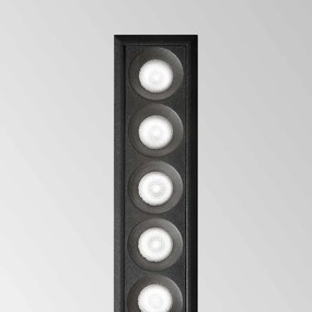 Proiector LED incastrabil design slim Lika 10w 3000k negru/alb