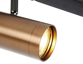 Sistem de șine modern monofazat cu 4 spoturi bronz închis - Jeana