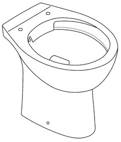 GROHE 39430000 - Vas WC pe pardoseală BAU CERAMIC 515 x 356 x 406 mm ceramică/alb