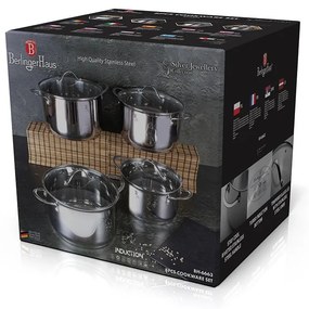 Set oale inox cu capace, 8 piese Silver Jewellery Berlinger Haus BH 6663