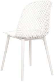 Set 4 buc scaun tip bar Erielle (alb). 1078735