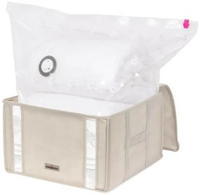 Cutie de depozitare cu carcasă Compactor Life, 125 l, bej