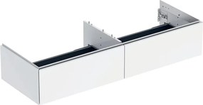 Dulap baza suspendat Geberit One cu 2 sertare alb lucios 135 cm