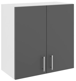 Corp Superior Karo, 2 Usi, Antracit/Alb, 60 x 30 x 60 cm