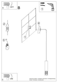 Lampă de perete Sollux SL.1695 LIRO 1xGU10/10W/230V alb
