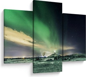 Tablou cu Aurora Borealis (90x60 cm)