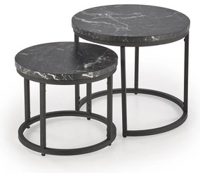 Set 2 buc. măsuțe de cafea Owen (negru). 1092455