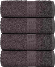 vidaXL Prosoape de oaspeți, FROGN, 4 buc., antracit, 30x50 cm, 360 g/m²