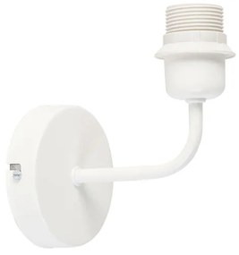 Lampă de perete albă cu montaj E27 fără umbră - Mat