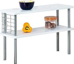 Raft de bucatarie pentru condimente si ustensile, 2 niveluri, KESPER