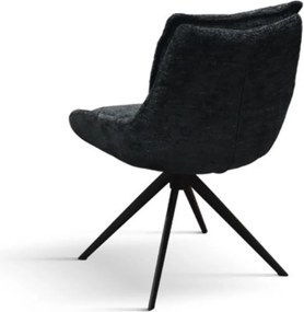 SET 2 Scaune Magnum, structura metalica, tesatura - STANDARD - NEGRU