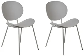 Set 2 buc scaune de sufragerie Sarrah (gri) . 1075891
