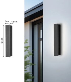 Brilagi - Aplică de perete pentru exterior LINEAR LED/8W/230V 4000K IP65 antracit