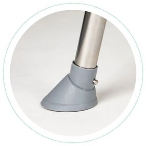 Scaun de hrănire 2 în 1 cu tavă și centuri gri