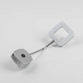 Lampă de perete cu priză LED/3,2W/230V crom mat