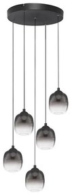 Lustra cu 5 pendule LED design modern ESSENTIAL