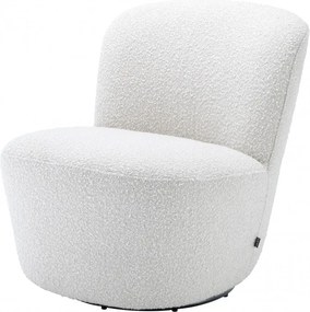 Fotoliu pivotant design LUX Doria, alb 113458 HZ