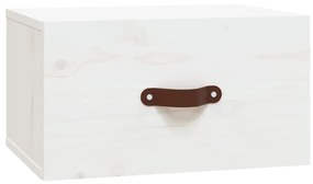 Noptiere de perete, 2 buc., alb, 40x29,5x22 cm 2, Alb, 1