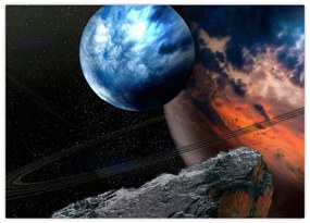 Tablou planetei în cosmos (70x50 cm)