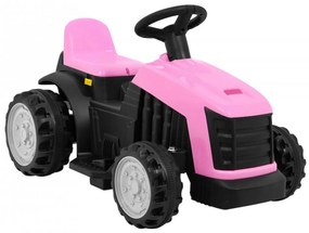 Tractor Electric cu acumulator pentru copii NOVOKIDS™ Mini Farmer Tractor, Cu remorca, Max 25 kg, 2 Viteze, Roz