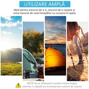 Outsunny Cort Camping 2 Persoane, Cort Automat Pop-up Iglu, 220x108x110 cm, Albastru | Aosom Romania