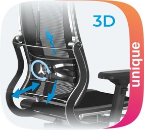 Scaun de birou - YOGA 4DF, ERGONOMIC METTA