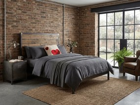 Fata de perna dubla fata DUO SENSE HEARTELLE 45x45 cm microplus/flanel, crem