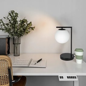 Lampă de masă 1xE27/40W/230V neagră/albă