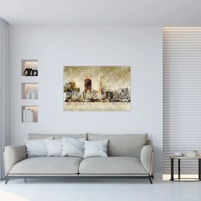 Tablou - Oraș artistic (90x60 cm)