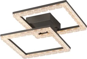 JUST LIGHT. 14732-18 - Plafonieră LED GLITRA LED/17,5W/230V neagră