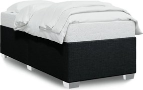 vidaXL Cadru de pat fără saltea, negru, 100x200 cm, textil